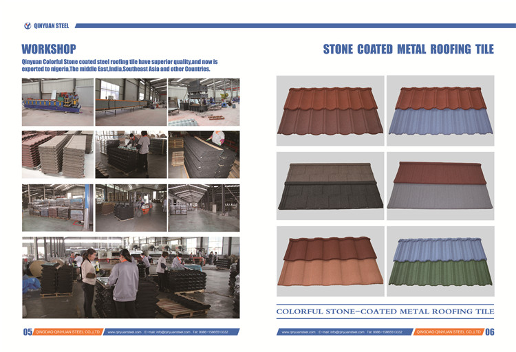 Villa Roofing Design Modern Stone Coated Metal Roofing Sheet Building Material Steel