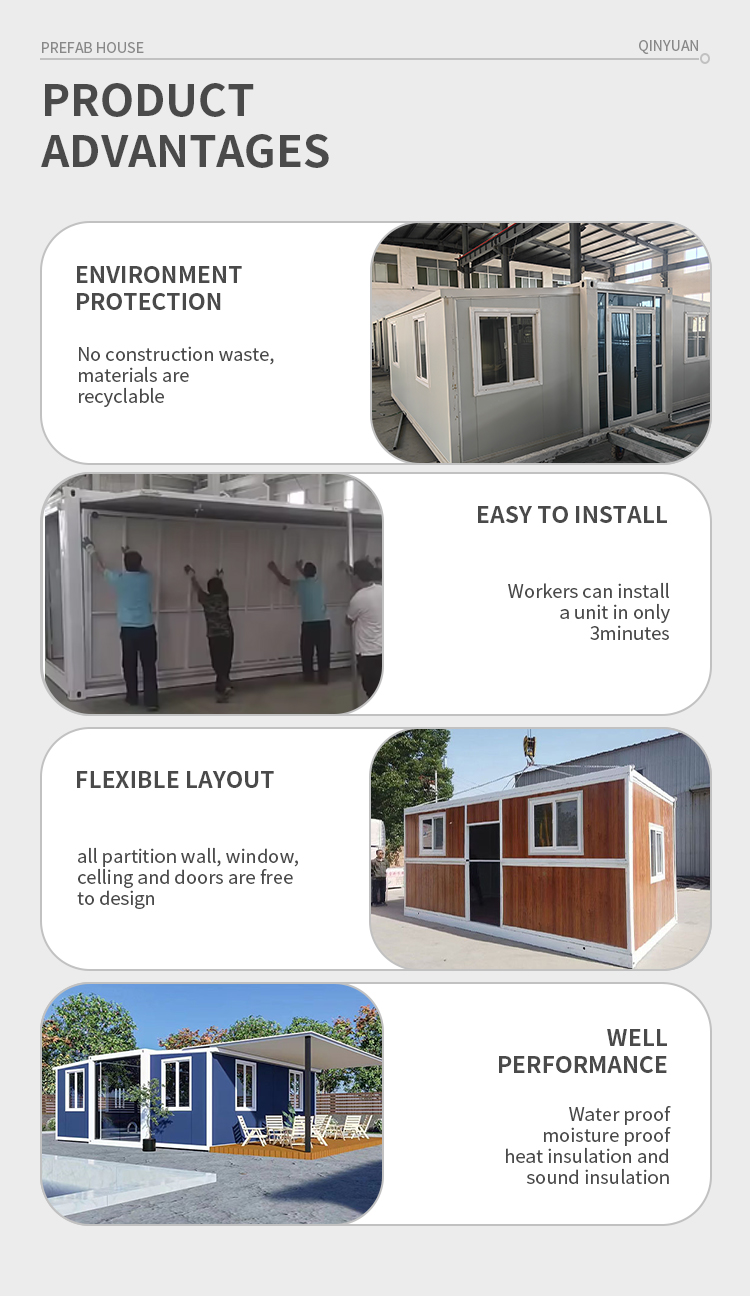 Container House Ready to Live House With Bedroom Bathroom Kitchen with Good Price