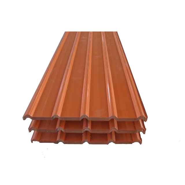 Color corrugated galvanized steel sheet