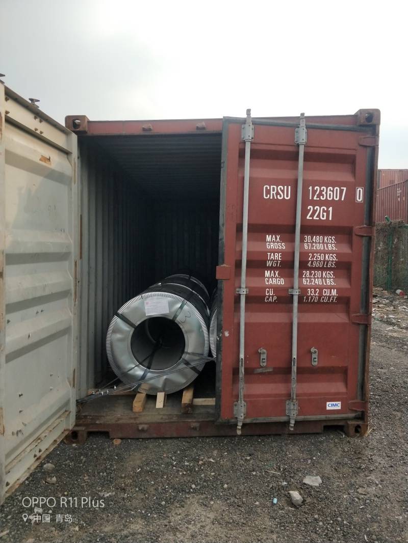 Export Color Coated Steel Coil to India