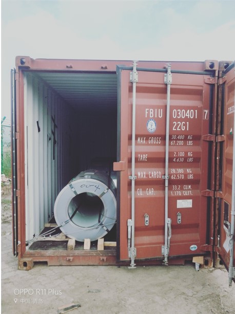 Export Color Coated Steel Coil to India