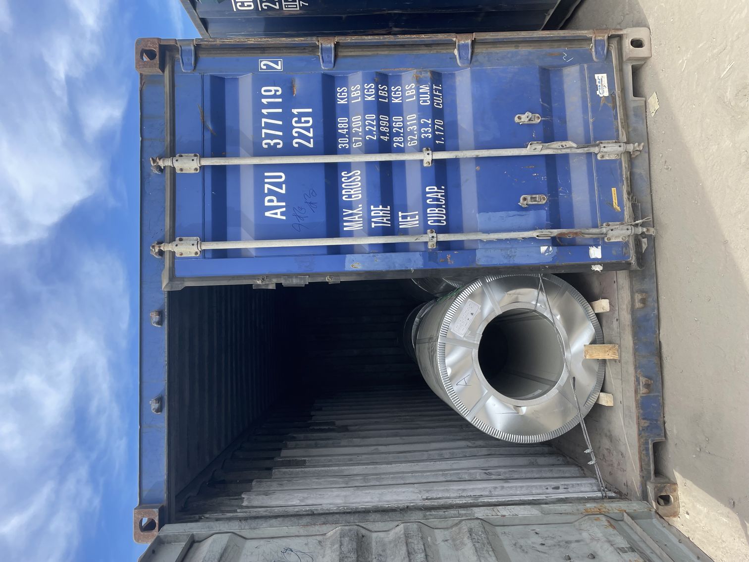 Export Color Coated Steel Coil to  poti, port