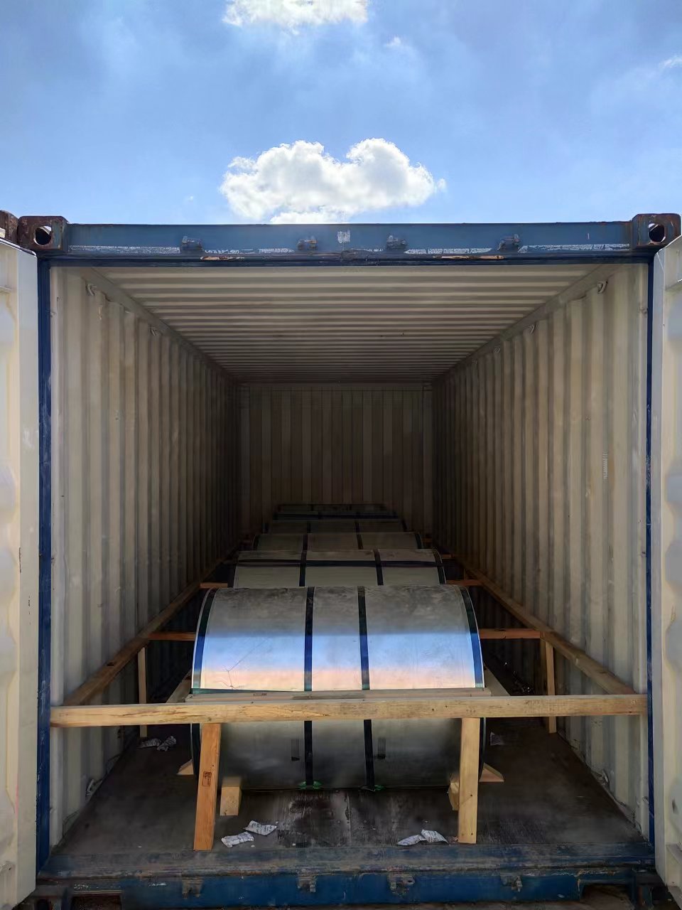 Export Color Coated Steel Coil to India Cochin, Port