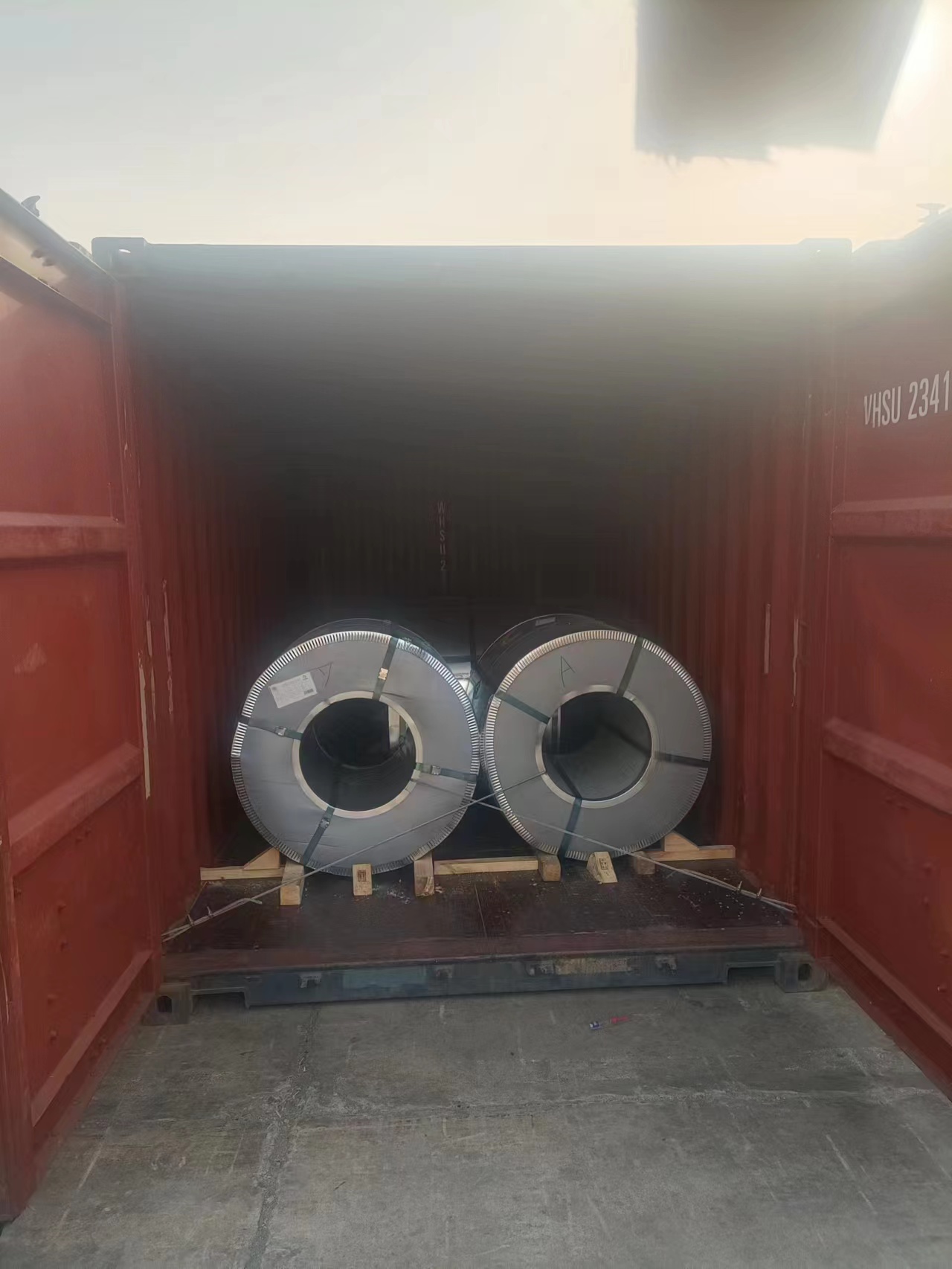 Export Color Coated Steel Coil to India Nhava Sheva, Port