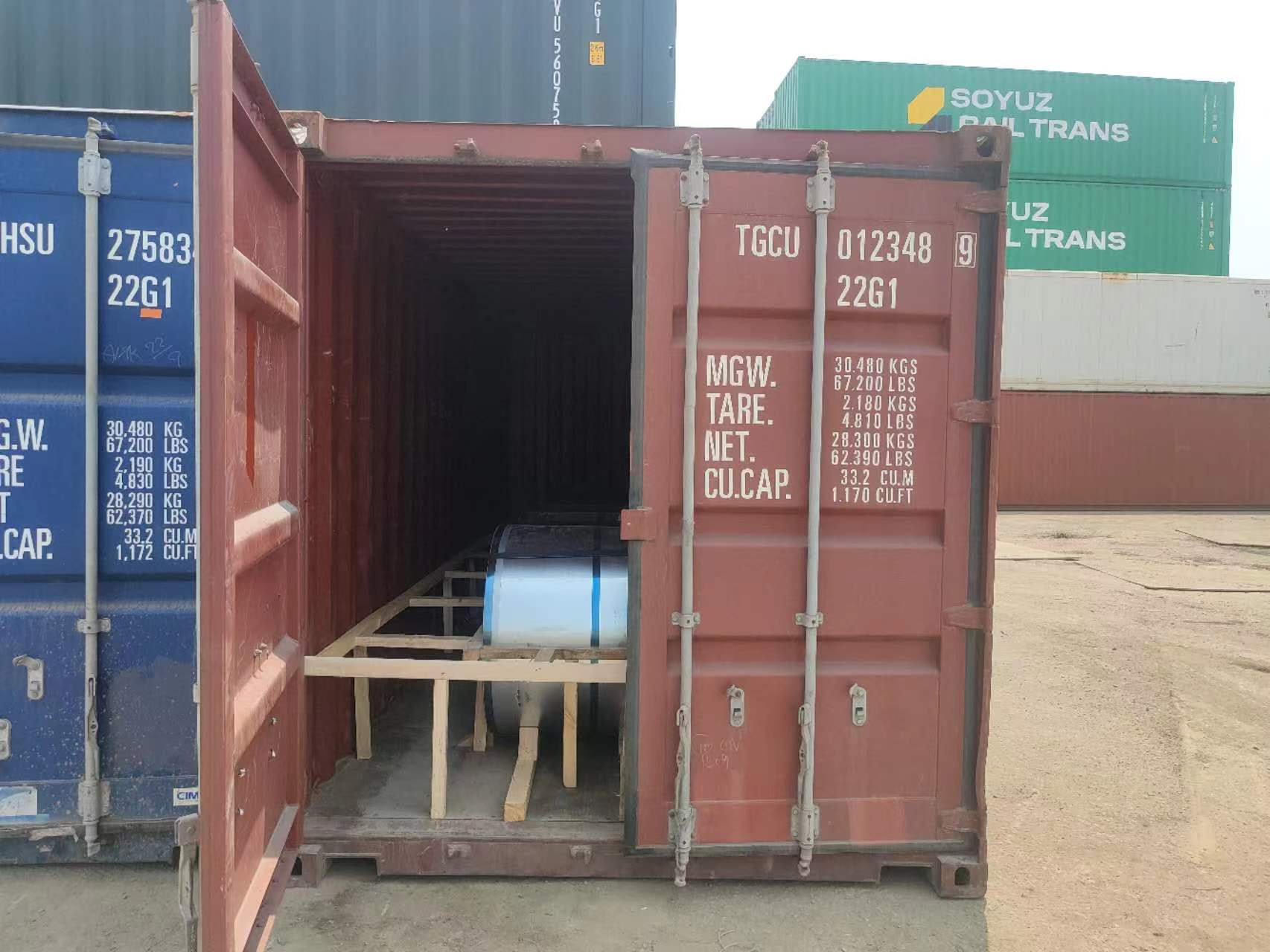 Export Color Coated Steel Coil to India Cochin, Port